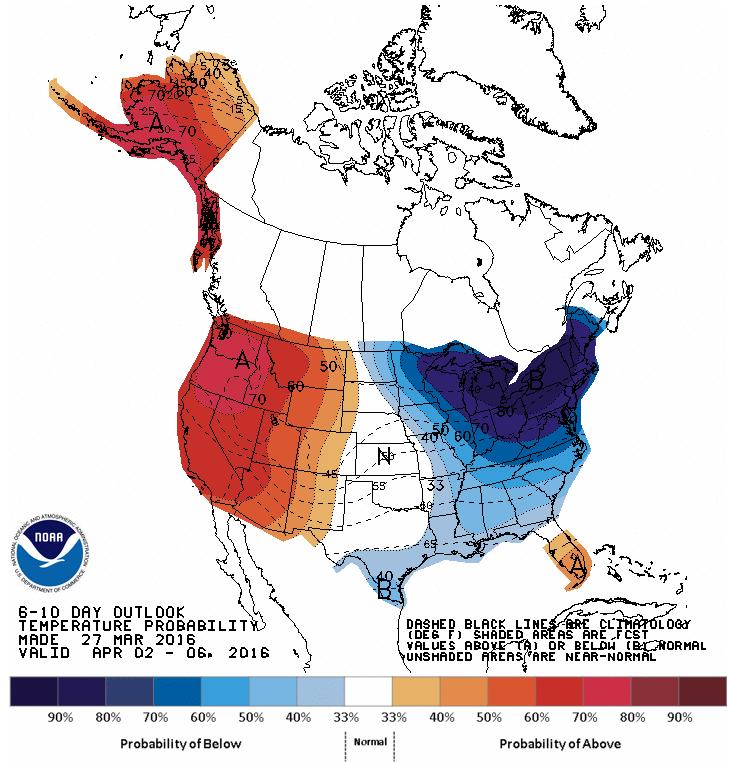 6-10 Day Outlooks http://www.cpc.ncep.noaa.gov/products/predictio ns/610day/610temp.new.gif http://www.cpc.ncep.noaa.gov/products/predictio ns/610day/610prcp.