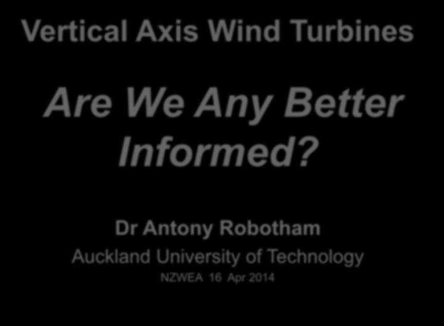 Dr Antony Robotham Auckland