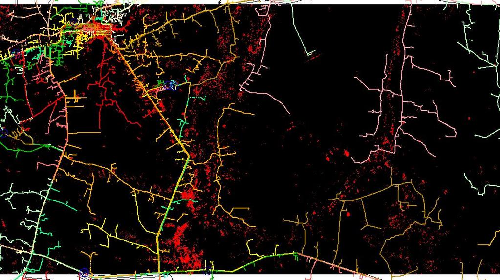 The ideal of using multispectral image classification is to distinguish community zones.