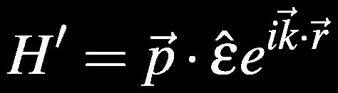 f Density of final states i, f Initial and final states H Light-matter
