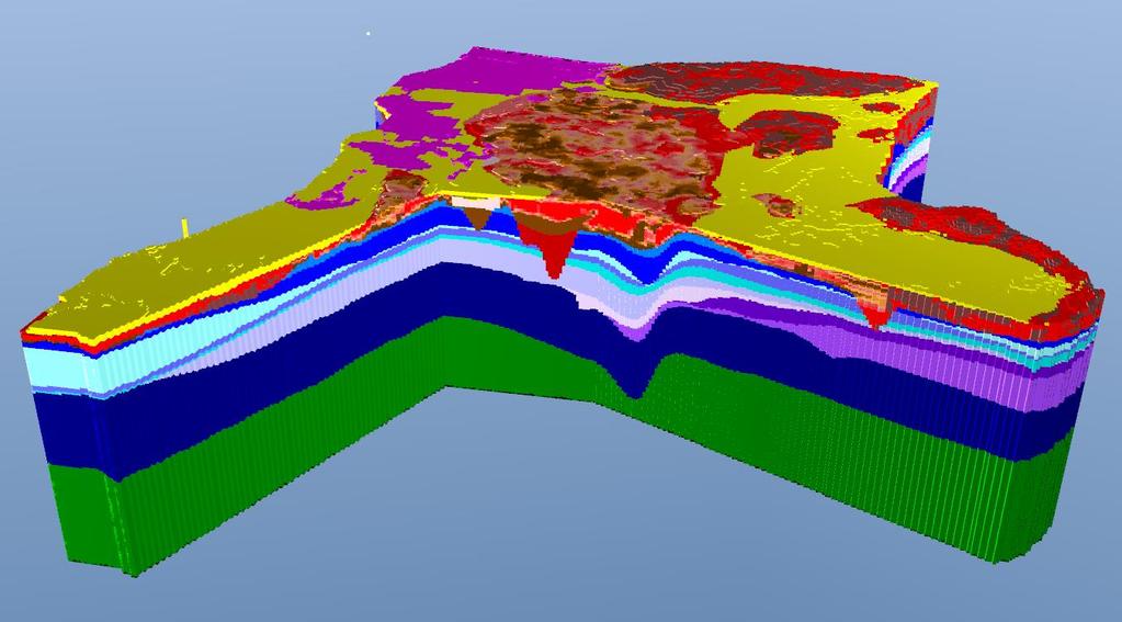 postglacial deposits Conceptual model of the geological setting (Jørgensen et al.