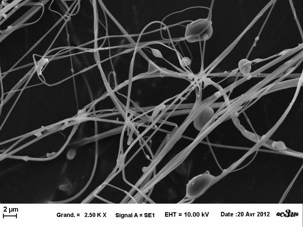09 M NaOH: EtOH) (1:1) (wt:wt) was neutralized with HEPES buffer (volume bending 1v0.5) and electrospun at varying process parameters (Table 1).