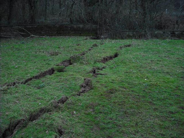 View of retaining wall