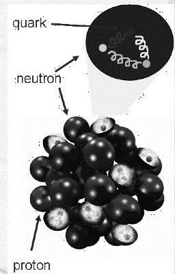 Atomic nuclei The nucleus is itself made up of: Protons, p