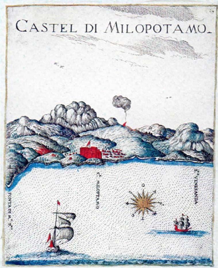 Figure 3. Castel di Milopotamo, Marco Boschini, 1651, Venezia.