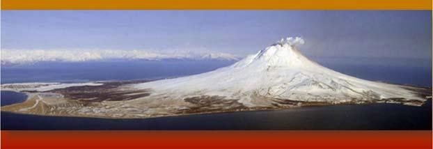 Augustine Volcano in the Cook Inlet is a stratovolcano (or composite cone).