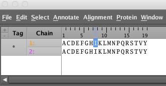 Exercise 5.1 Sequence editing practice Create a new sequence: SEQ: New / Text Editor Type ACDEFGHIKLMNPQRSTVWY Save: aa.seq (close Text Editor window) Open: aa.seq (type: raw_seq) Open: aa.
