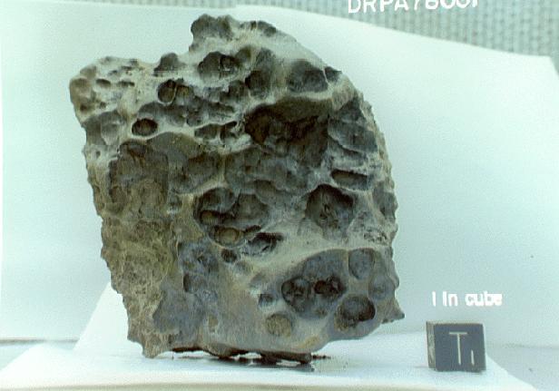 inability of S-waves to pass through liquid outer core Meteorites provide evidence of Earth s internal composition Stony Meteorite Most meteorites are either: stony meteorites