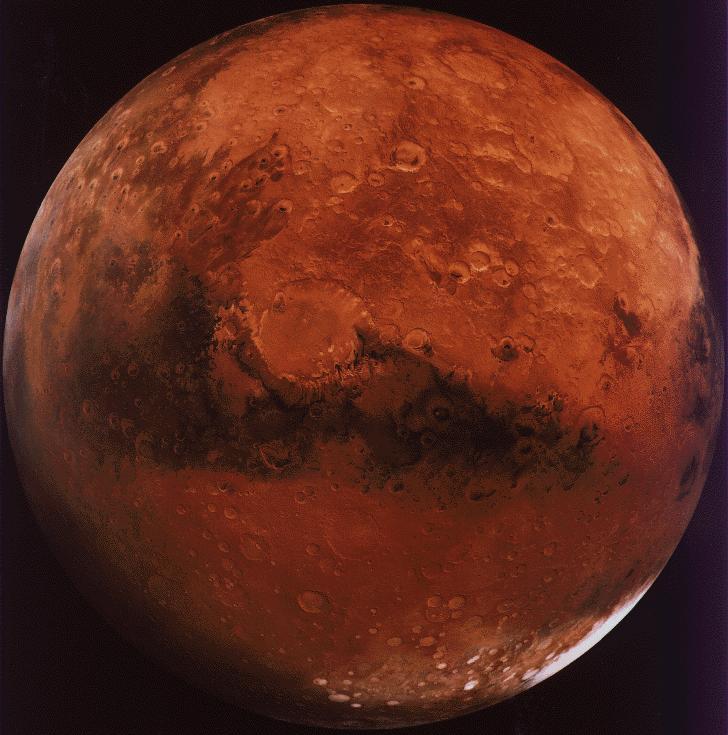 Mars is the fourth planet