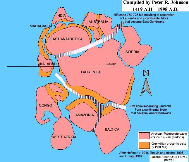 Proto-Pangaea: Supercontinent Rhodinia Formed