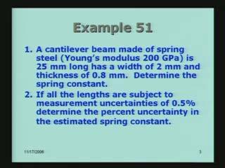 (Refer Slide Time: 2:56) That is, 200 into 10 to the power 9 Pascals. It is 25 mm long and the width of 2 mm.