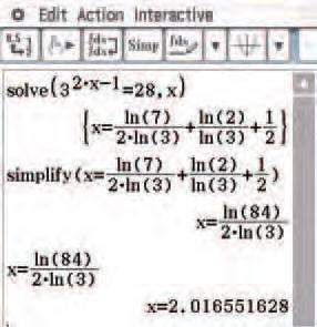 07 correct to three decimal places Using the TI-Nspire Use menu > Algebra > Solve and complete as shown. Convert to a decimal answer using ctrl enter or menu > Actions > Convert to Decimal.