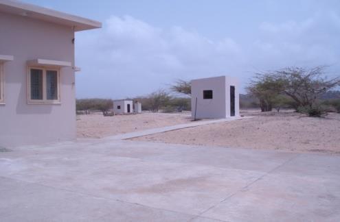 Construction Non-magnetic huts were constructed for both the sensors