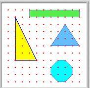 12. Which tw shapes n the gebard have the same area? See Figure 7. A. Rectangle and right triangle B. Right triangle and issceles triangle C. Issceles triangle and ctagn D.
