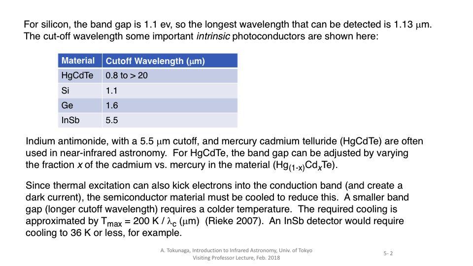 Notes: The term intrinsic means the material is pure and the properties measured are intrinsic to the material. Table is from Bratt, P.R. 1977, in Semiconductors and Semimetals, vol. 12, ed. R.K.