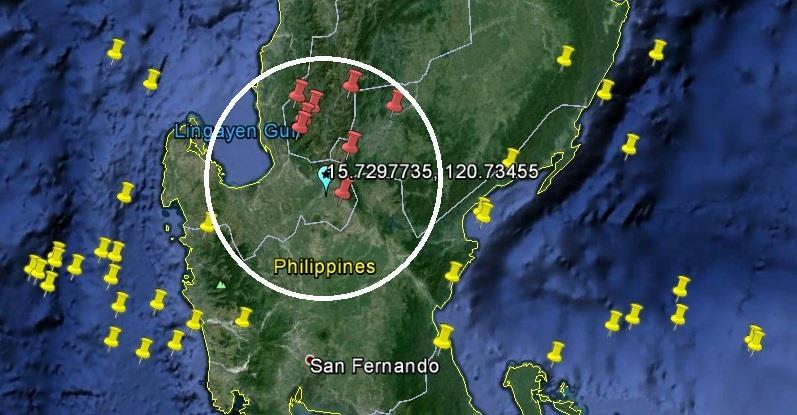 1. Clustered Earthquake Data points (d) Earthquake