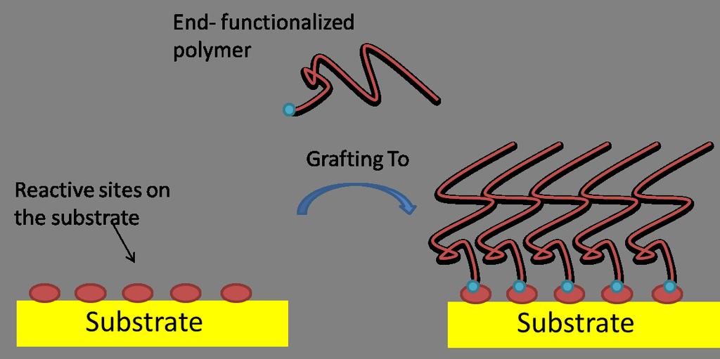 substrate. In this way, polymers attach to the surface and create brushes. This method has some advantages and disadvantages.