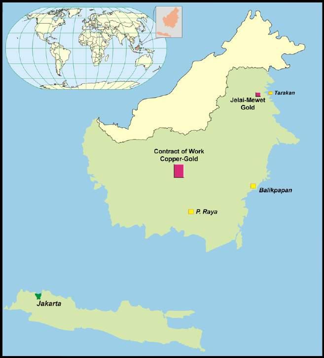 Kalimantan - Overview Junior explorer focused on Kalimantan in Indonesia Advanced copper & gold exploration