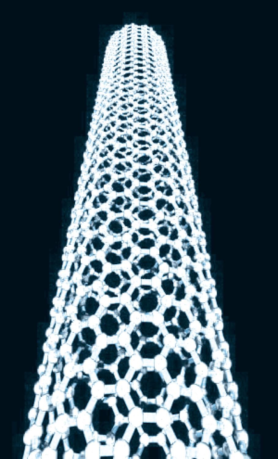 Structure of a Carbon Nanotube There is virtually no limit to the length of the tube. From Chris Ewels/www.ewels.info leads to two types of nanotubes.