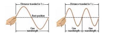 A light wave that has a large amplitude carries more energy and is very bright. A dim light has a lower amplitude and carries less energy.