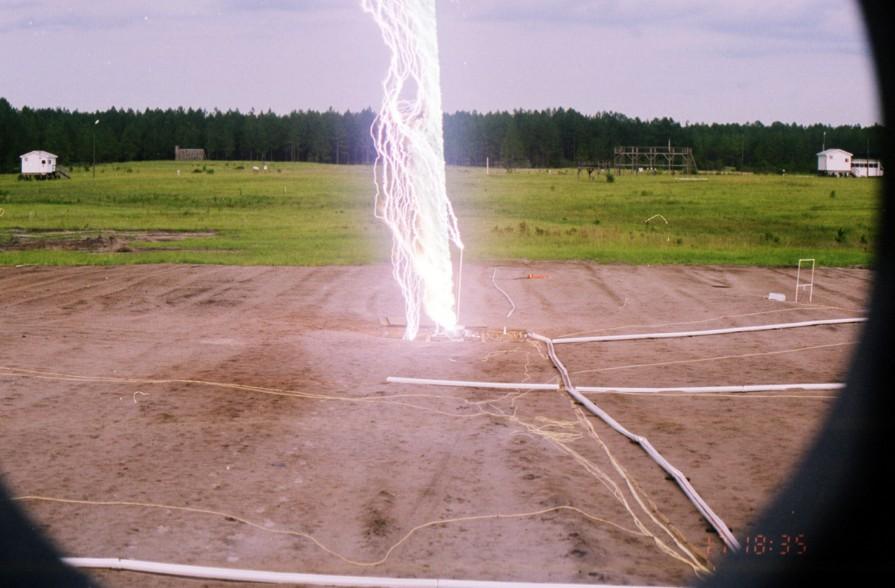 TRIGGERED-LIGHTNING TO STUDY THE EFFECTS ON GROUNDED STRUCTURES AND POWER SYSTEMS The ICLRT at Camp Blanding, Florida, was established by the Electric Power Research Institute (EPRI) and Power