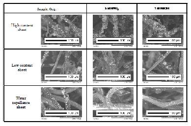 Fig. 11. DM images of specimens of three kind of zeolite sheet (zeolite) treated with 5 M HNO 3 and 1 M NaOH. Fig. 12.