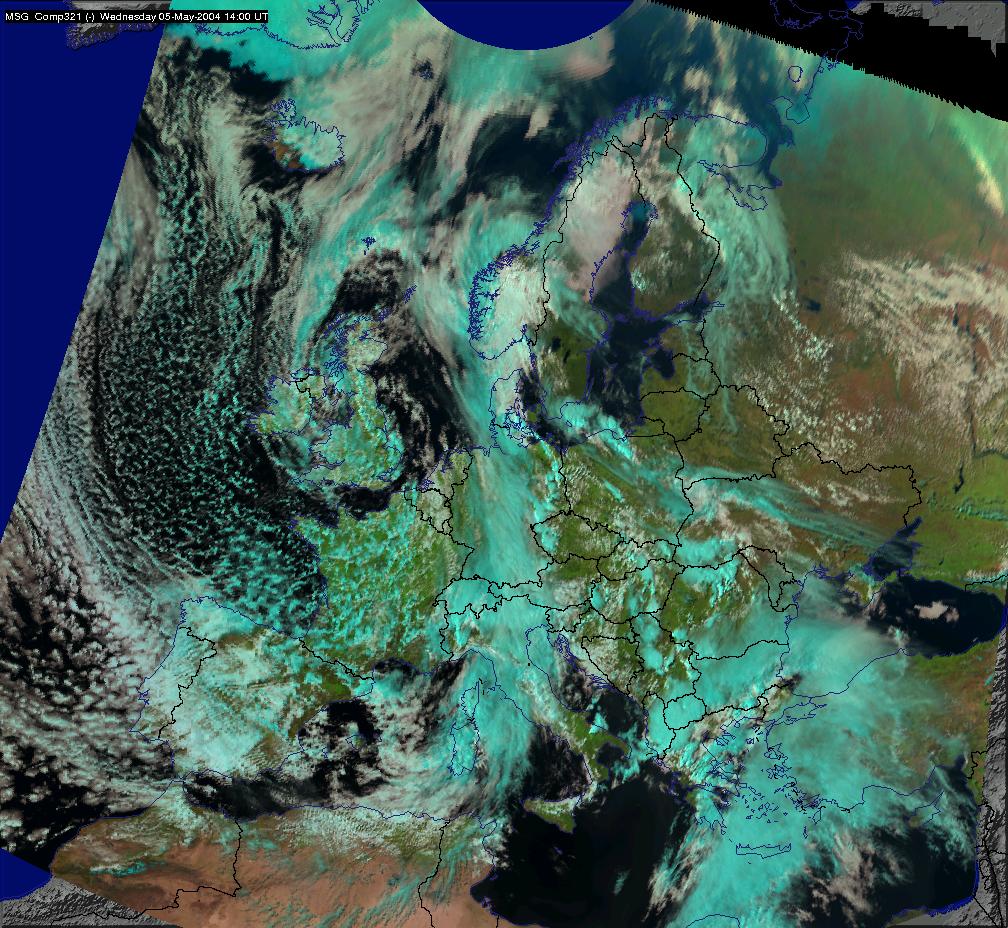 Presently one composite combination is used operationally by the forecasters. The visualisation of RGB321 composite is already included in HAWK. This is made from NIR1.
