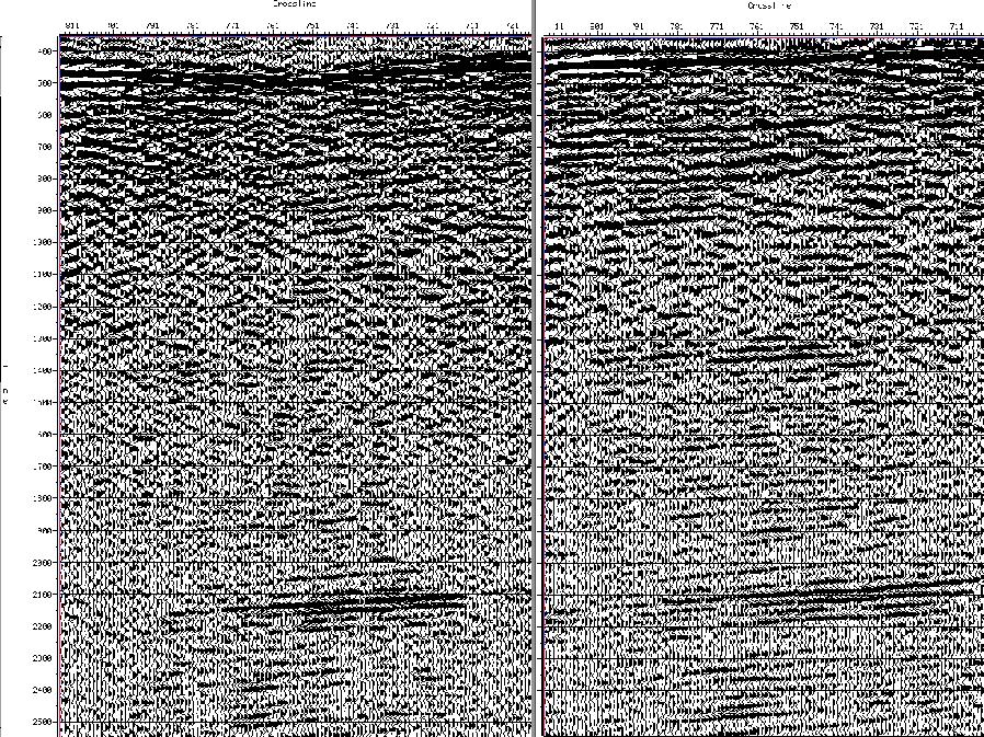 deeper part of the section. In fig 17, it became obvious that with proper statics the cross noise also minimized apart from enhancement of reflections.
