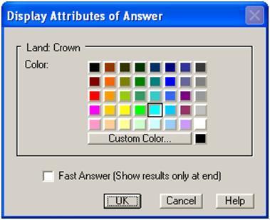 Using Accumap to create Land Shapefile Select a color for the