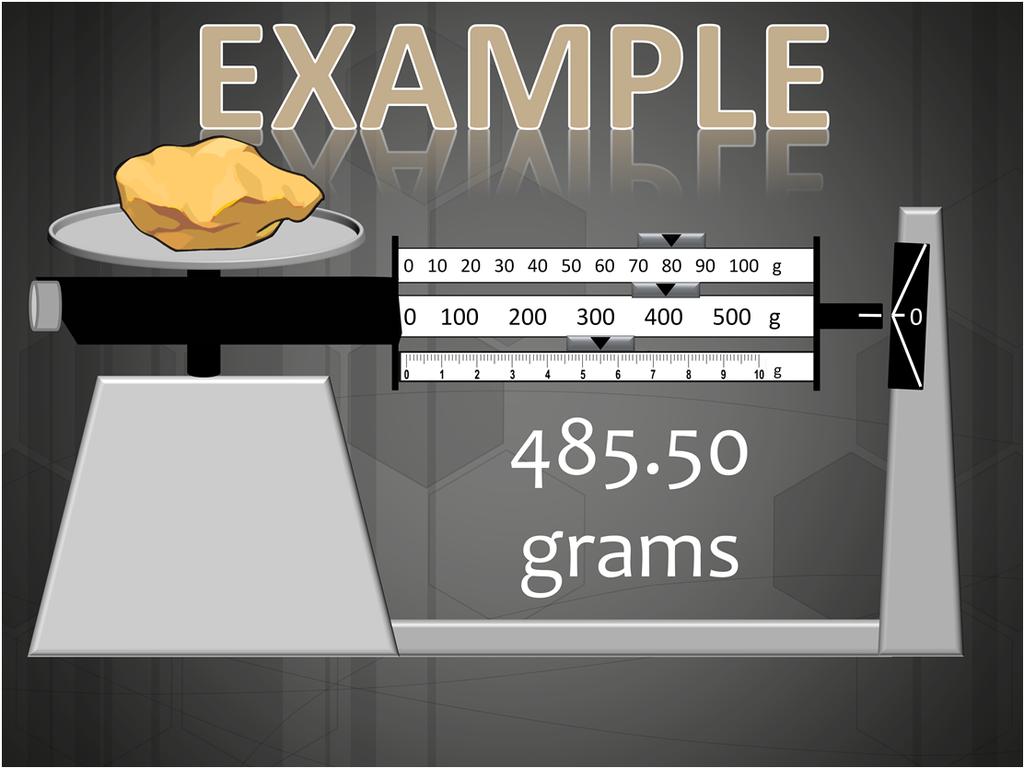 Now that you have learned how to measure mass, it is time for some practice. Are you ready to strike it rich? What is the mass of the golden nugget already on the triple beam balance?