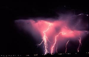 What is lightning? Lightning is a bright flash of electricity produced by a thunderstorm. All thunderstorms produce lightning and are very dangerous.