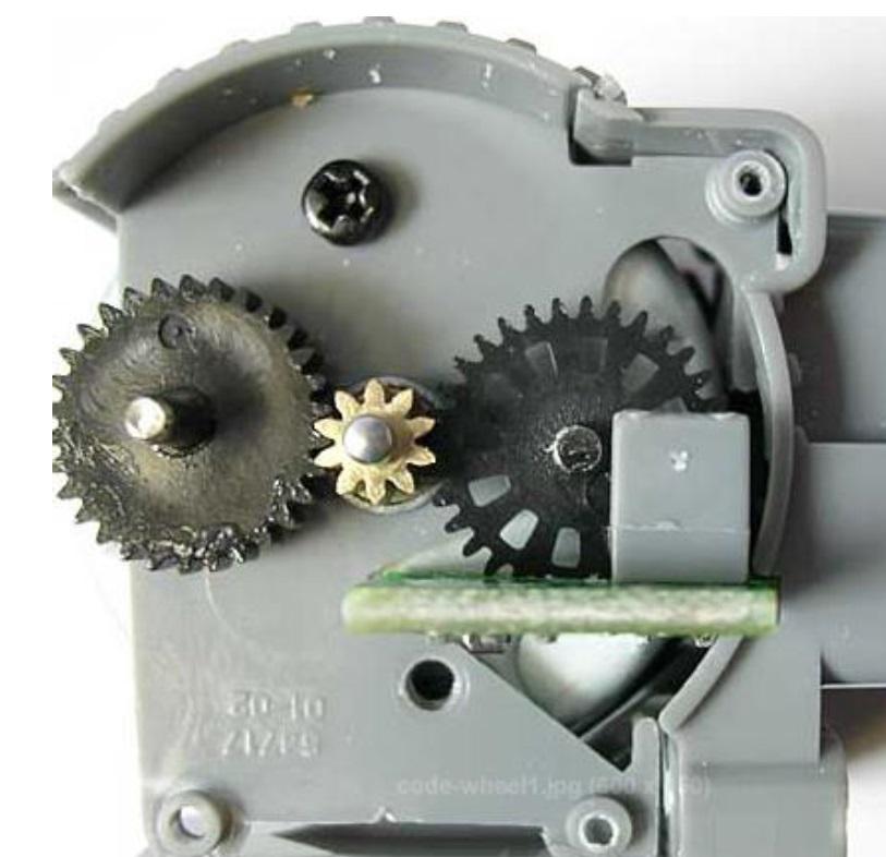 3.1.1 Rotary encoder The motor is equipped with a simple encoder 1 to measure rotation of the motor shaft.