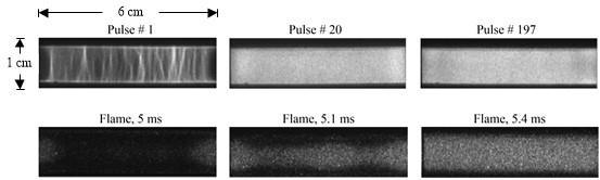 H -air pulsed nanosecond plasma ignition what can we infer from emission images? OSU Experiment P i = 104 torr, T i = 473 K, f = 40 khz, Φ = 1.