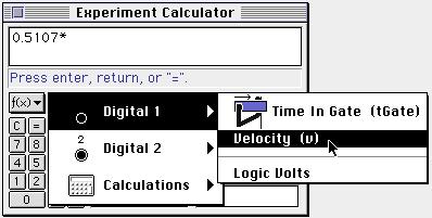 You can use the program to calculate the momentum of each cart before and after collision, and the total momenta before and after. Create Calculations 1.
