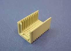 3 heights available to accommodate different board thicknesses Other versions available upon request 67 7200 6024 00 000 = P, P4 Type A 54 cavities (22 position) L=3.9mm; H=4.35mm; PCB Thickness 4.