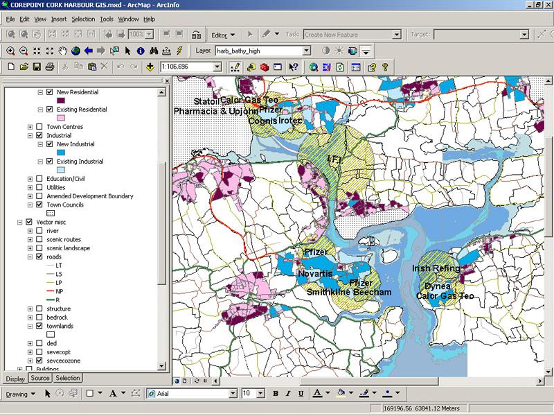 Applying GIS in Cork Harbour Geographic Information Systems (GIS) provide an important tool for the ICZM work in Cork Harbour.