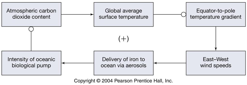 Intensification of the Oceanic Biological Pump by Iron Fertilization An important source of iron is dust form arid areas.