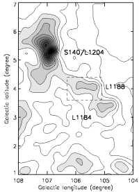 73 Figure 25. Left: 100 µm optical depth image of the L 1188/L 1204 region.