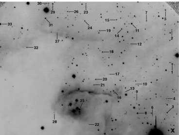 82 Figure 32. Hα emission stars in Cep B found by Ogura et al. (2002). Comito et al.