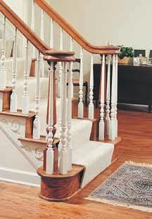 using three balusters on a tread. Use 35 and 39 when using two balusters on a tread.