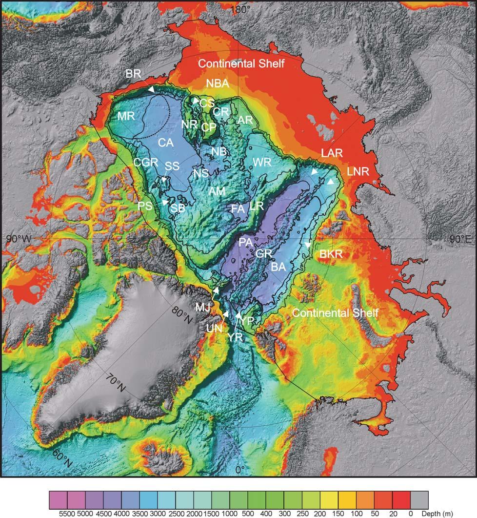 PHYSIOGRAPHIC PROVINCES OF THE ARCTIC OCEAN SEAFLOOR Figure 6.
