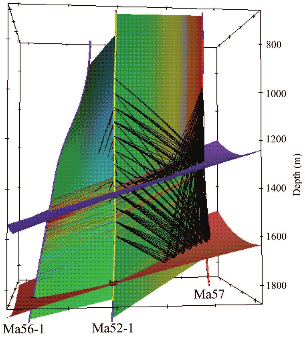 Figure 2. Side view of reflection rays in 3D presurvey modeling.