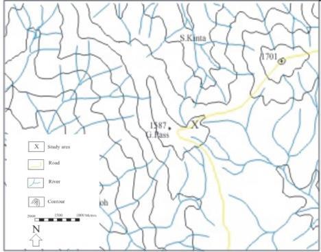 Malaysian Journal of Civil Engineering 28 Special Issue (1):35-41 (2016) 37 (a) (b) Figure 1: (a) Topography map of Simpang Pulai- Cameron Highlands area from JUPEM (b) Geological map of Simpang