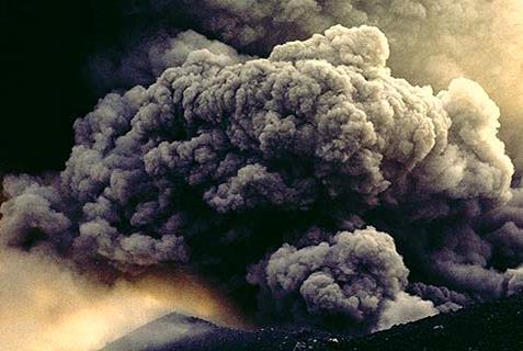 On August 27, 1883, the volcanic island of Krakatoa in Indonesia