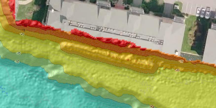 Hydrographic Survey Systems: Data Density Example Higher density data can provide: 1. Better water depth definition 2.