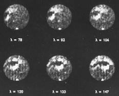 radio telescopes from the Earth Mars radar images (1988) In these images, radio signals were transmitted from Goldstone in California, bounced off Mars, and were