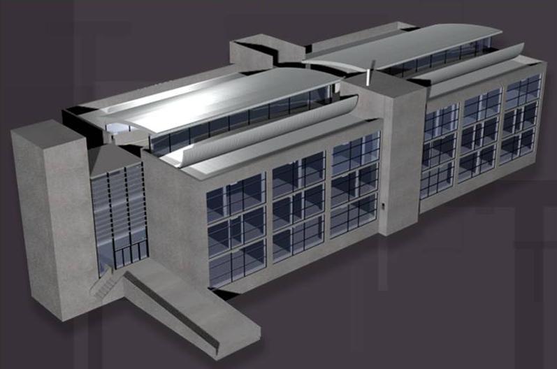 P a g e 71 Figure 5.1 shows an isometric view of the whole case study building. The building is orientated along the north-south axis to maximize daylight penetration.