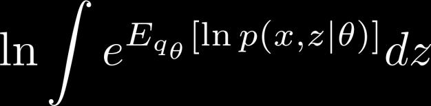 Calculating F As a side effect of inference, we already have It s the log of the