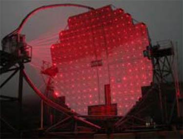 Imaging Atmospheric Cherenkov Telescope Image Cherenkov lights from air showers Mirror size: 10