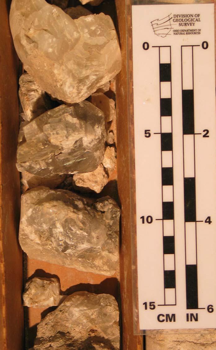 dolomitized and massive calcite